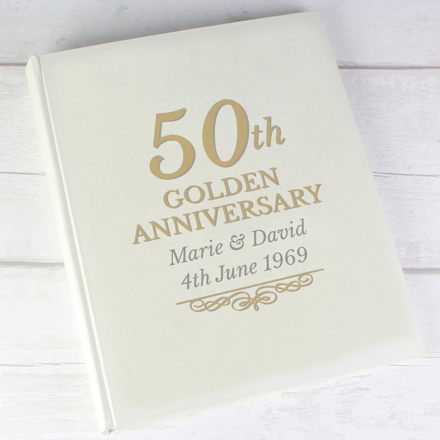 Personalised 50th Golden Anniversary Traditional Photo Album - image 3