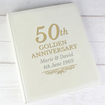 Personalised 50th Golden Anniversary Traditional Photo Album - image 3