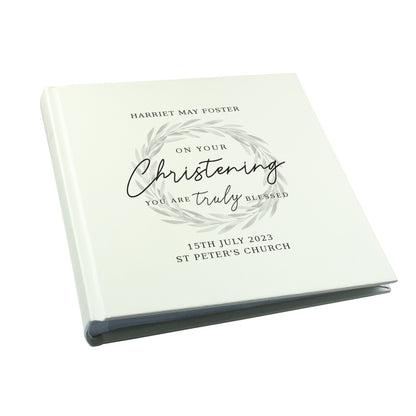 Personalised Truly Blessed Christening Square Photo Album - image 5