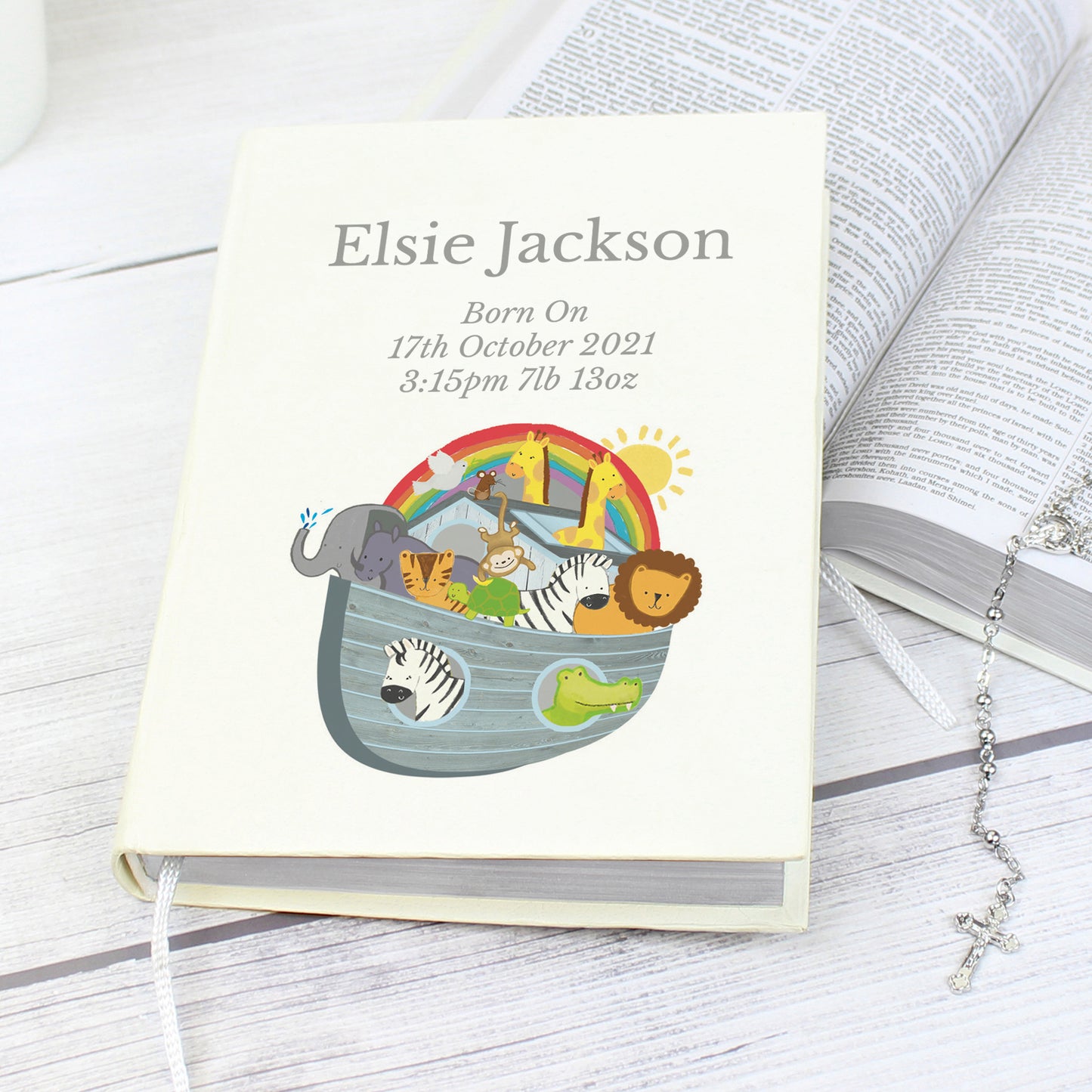 Personalised Noahs Ark Holy Bible - Eco-friendly from Heartfelt Gifts