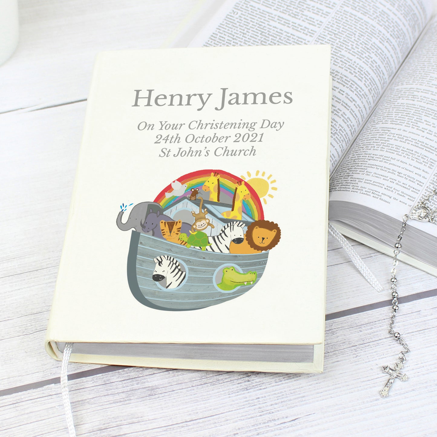 Personalised Noahs Ark Holy Bible - Eco-friendly - image 2
