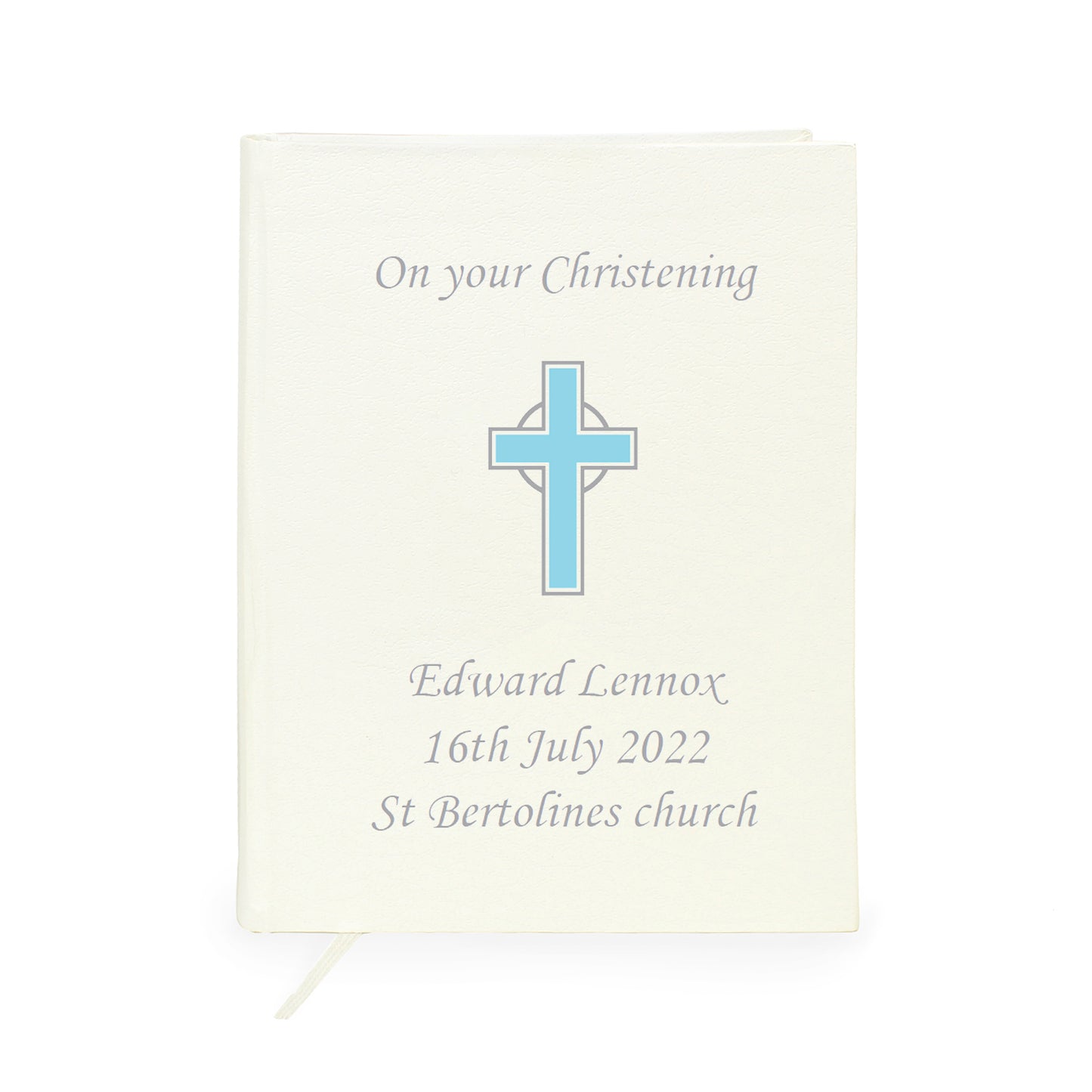 Personalised Blue Cross Holy Bible - Eco-friendly - image 4