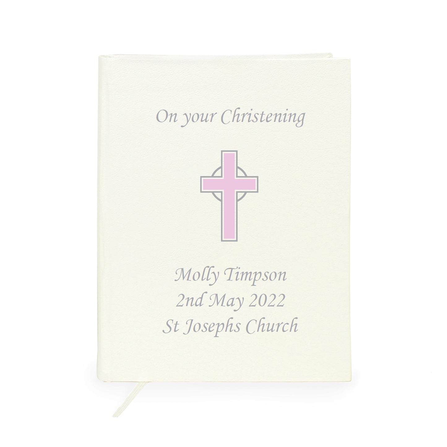 Personalised Pink Cross Holy Bible - Eco-friendly - image 4