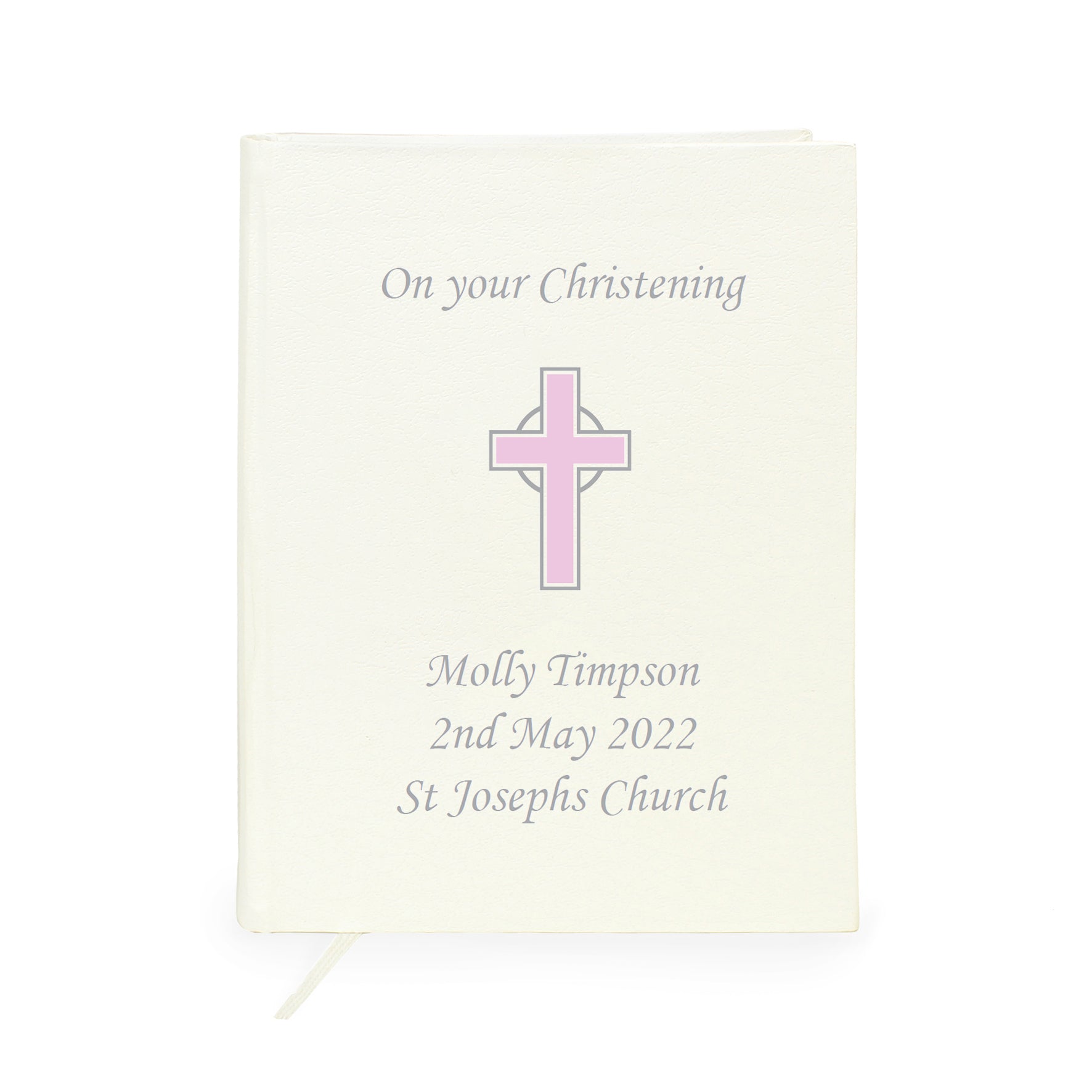 Personalised Pink Cross Holy Bible - Eco-friendly - image 4