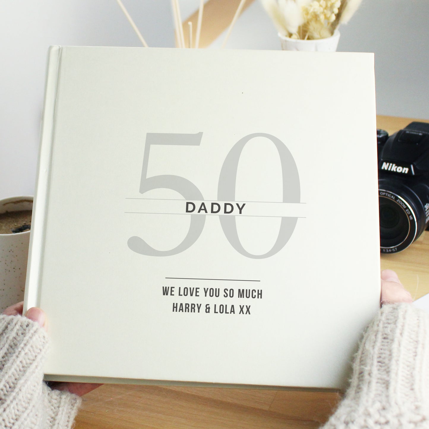 Personalised Birthday Square Photo Album from Heartfelt Gifts