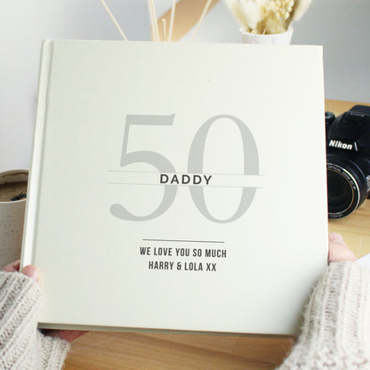 Personalised Birthday Square Photo Album from Heartfelt Gifts