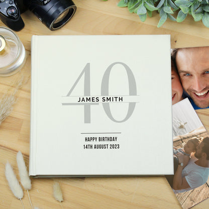 Personalised Birthday Square Photo Album - image 4