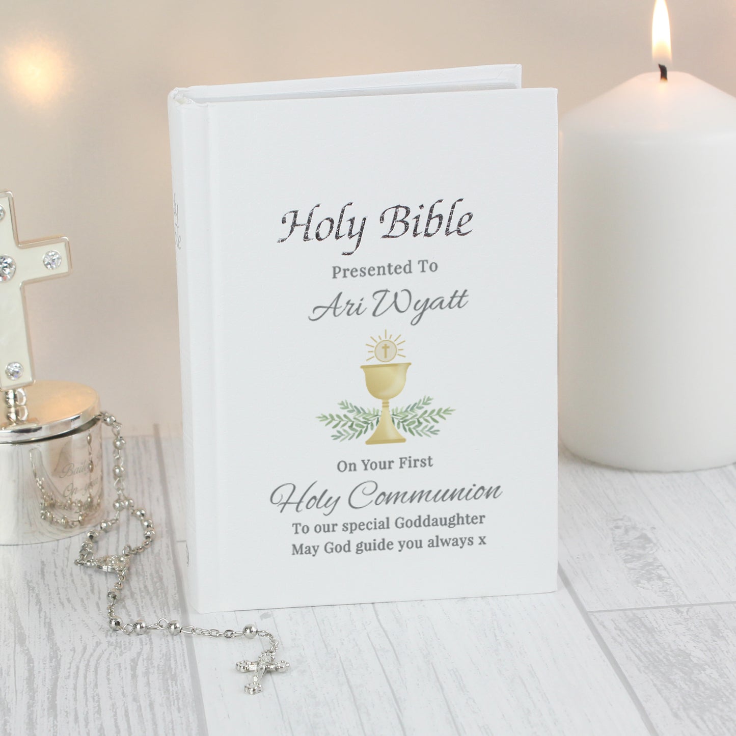 Personalised First Holy Communion Holy Bible from Heartfelt Gifts