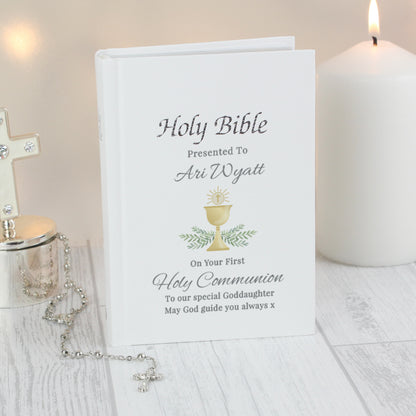 Personalised First Holy Communion Holy Bible from Heartfelt Gifts