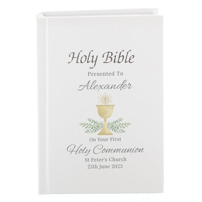 Personalised First Holy Communion Holy Bible - image 3