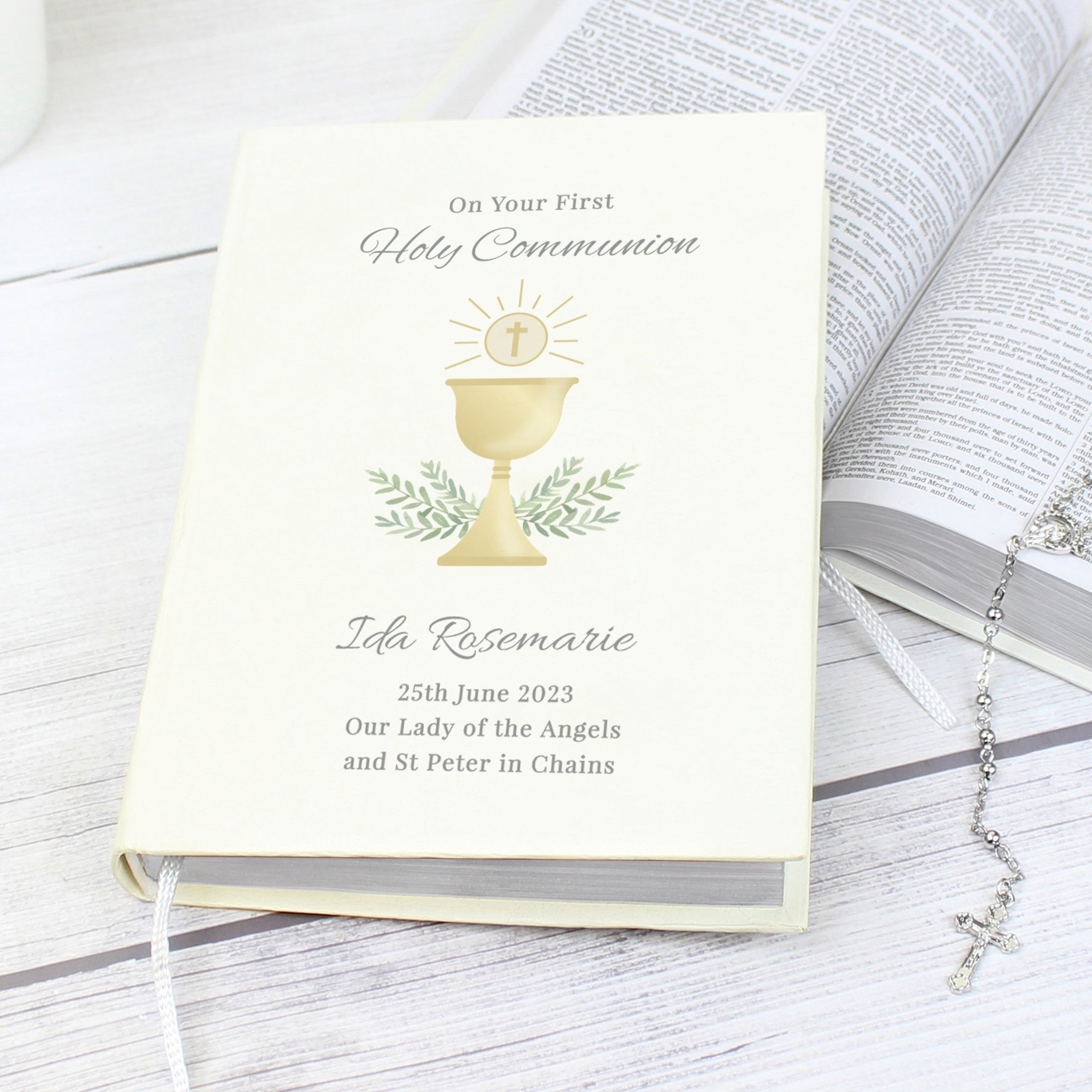 Personalised First Holy Communion Holy Bible - Eco-friendly - image 2