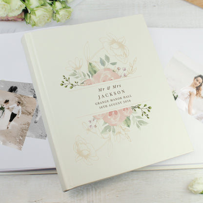 Personalised Floral Traditional Photo Album from Heartfelt Gifts