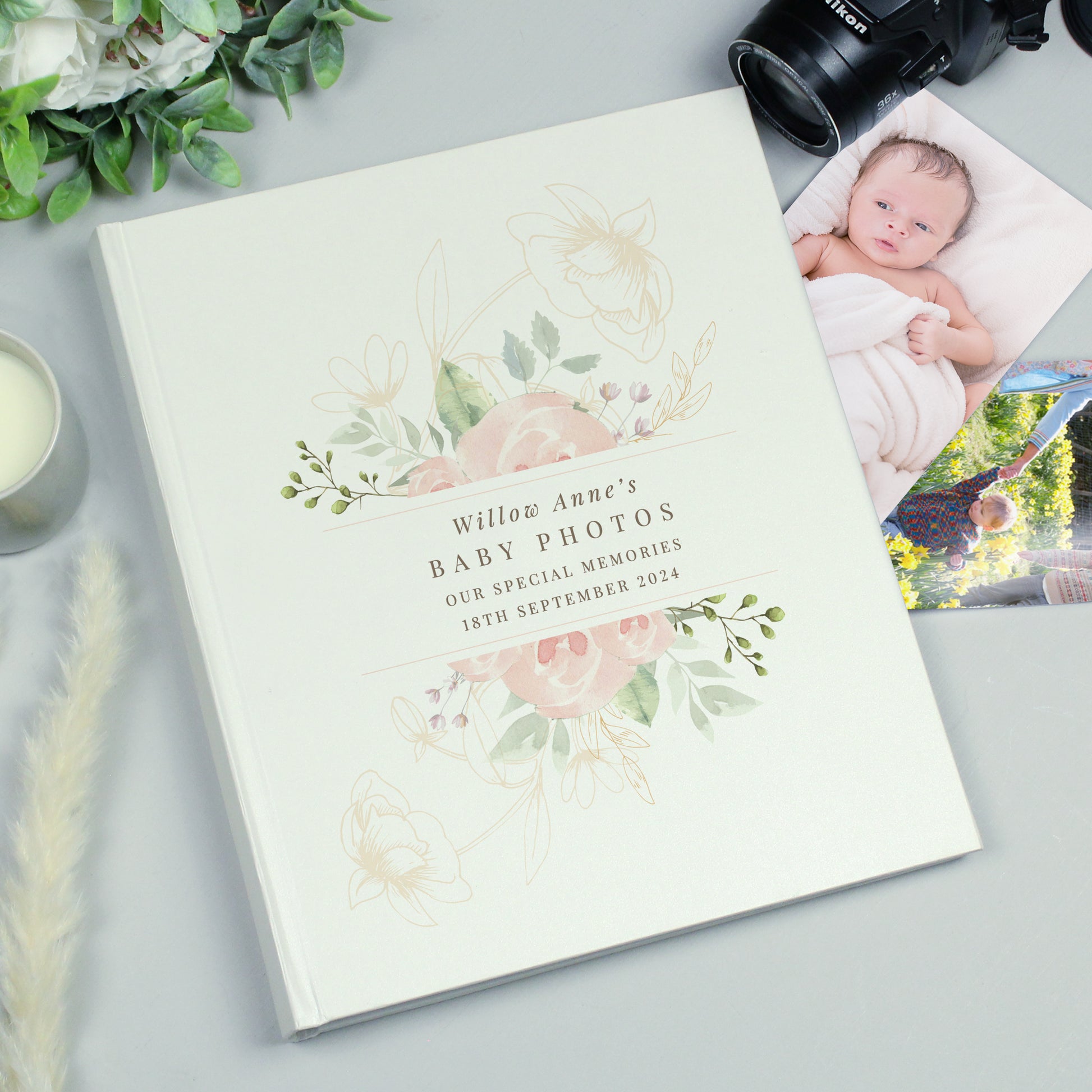 Personalised Floral Traditional Photo Album - image 2