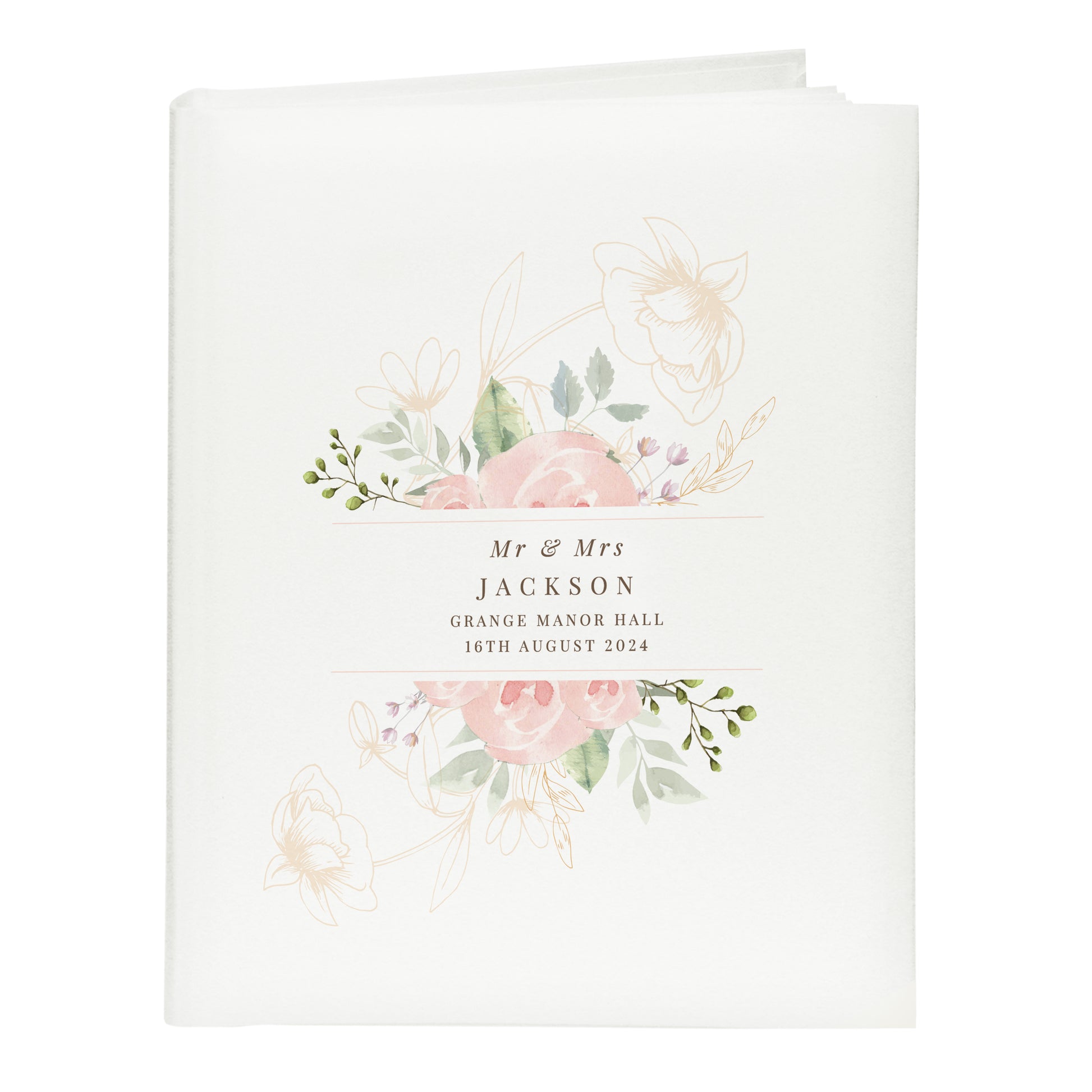 Personalised Floral Traditional Photo Album - image 5
