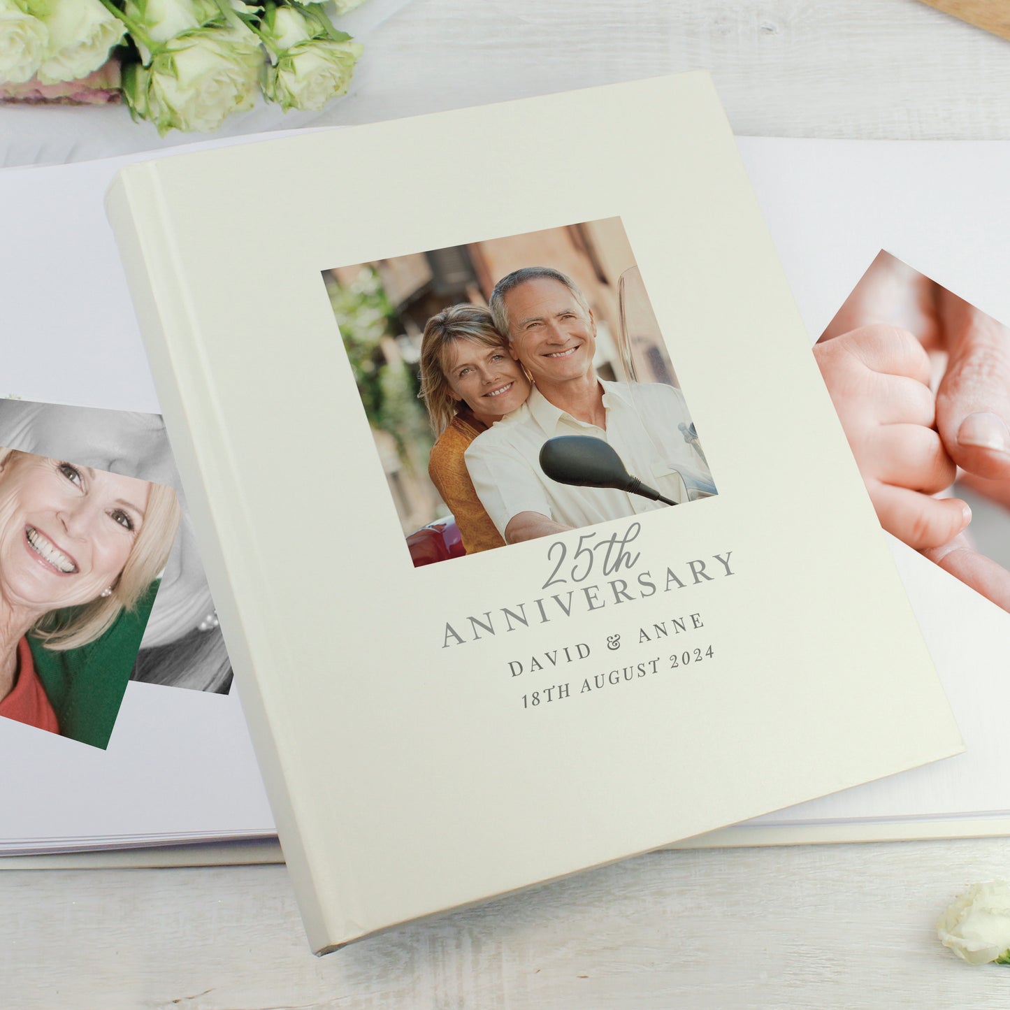 Personalised Photo Upload 25th Anniversary Traditional Photo Album - image 3