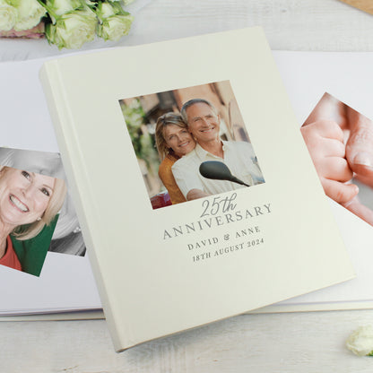 Personalised Photo Upload 25th Anniversary Traditional Photo Album - image 3
