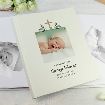 Personalised Religious Cross Photo Upload Traditional Photo Album - image 2