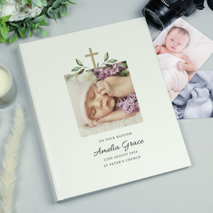 Personalised Religious Cross Photo Upload Traditional Photo Album - image 6
