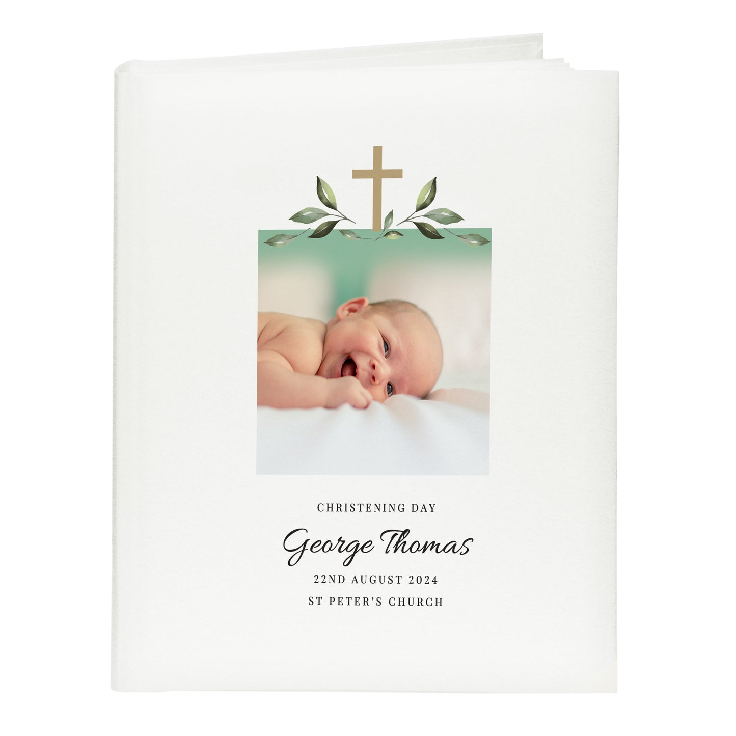 Personalised Religious Cross Photo Upload Traditional Photo Album - image 7