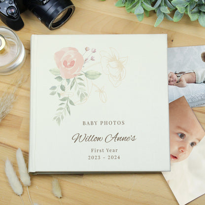 Personalised Floral Square Photo Album - image 2