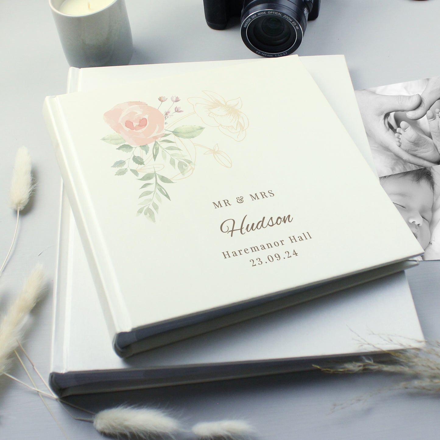 Personalised Floral Square Photo Album - image 6