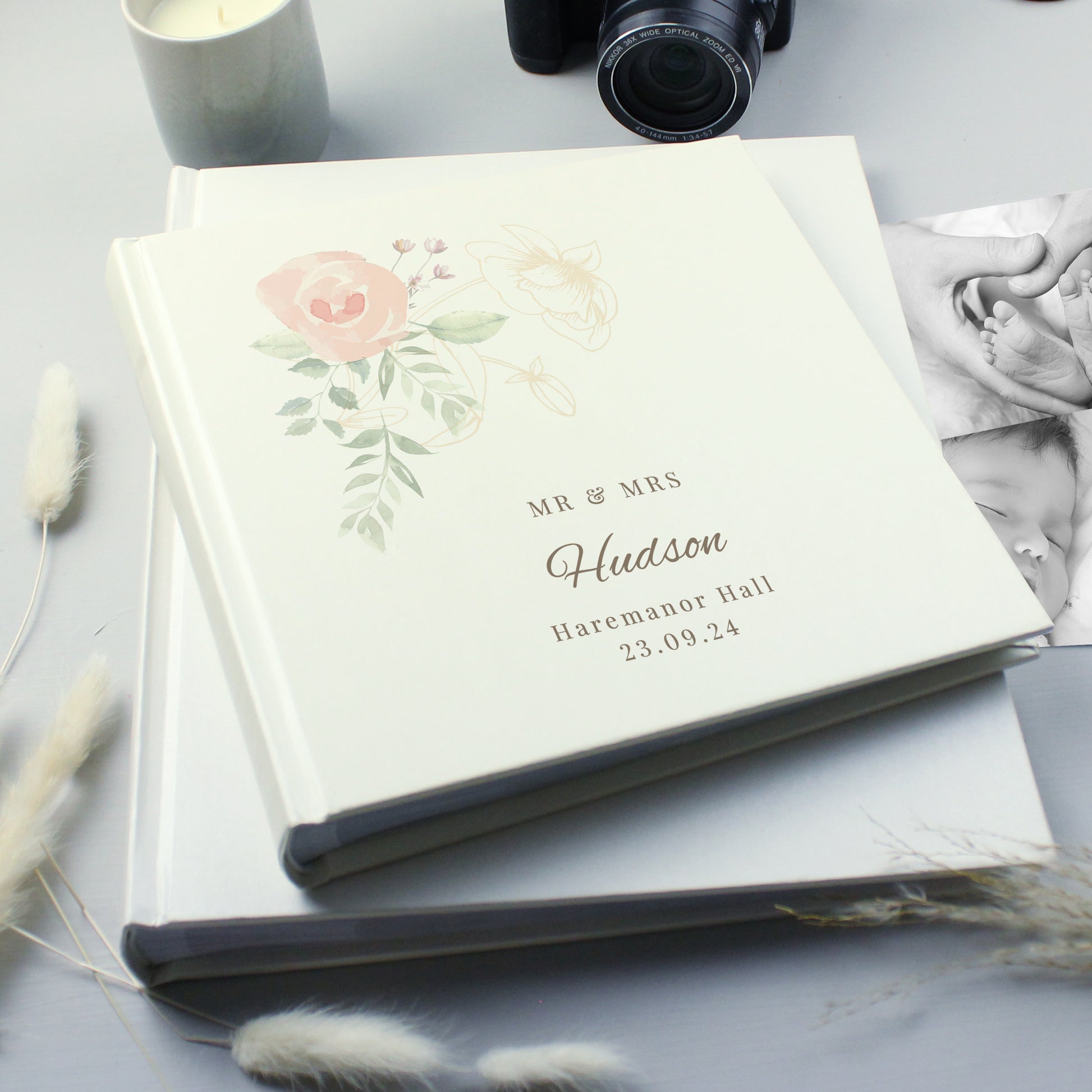 Personalised Floral Square Photo Album - image 6