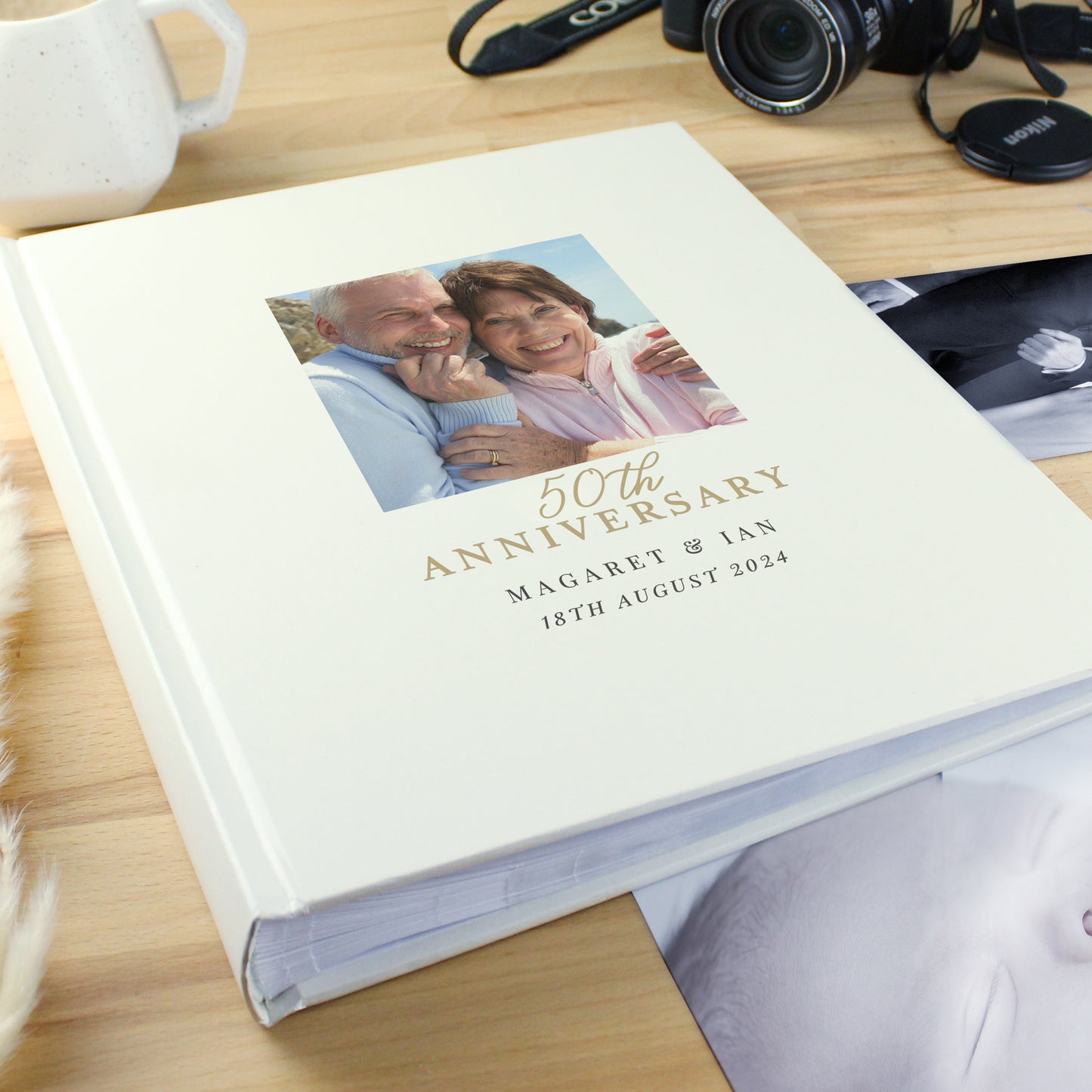 Personalised Photo Upload 50th Anniversary Traditional Photo Album - image 2