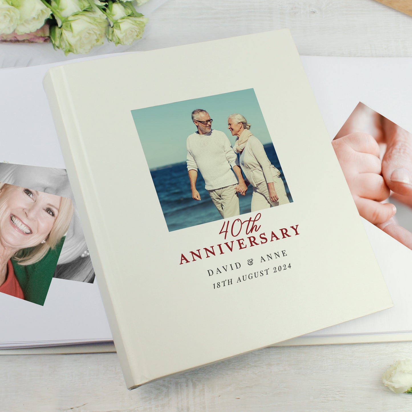 Personalised Photo Upload 40th Anniversary Traditional Photo Album - image 3