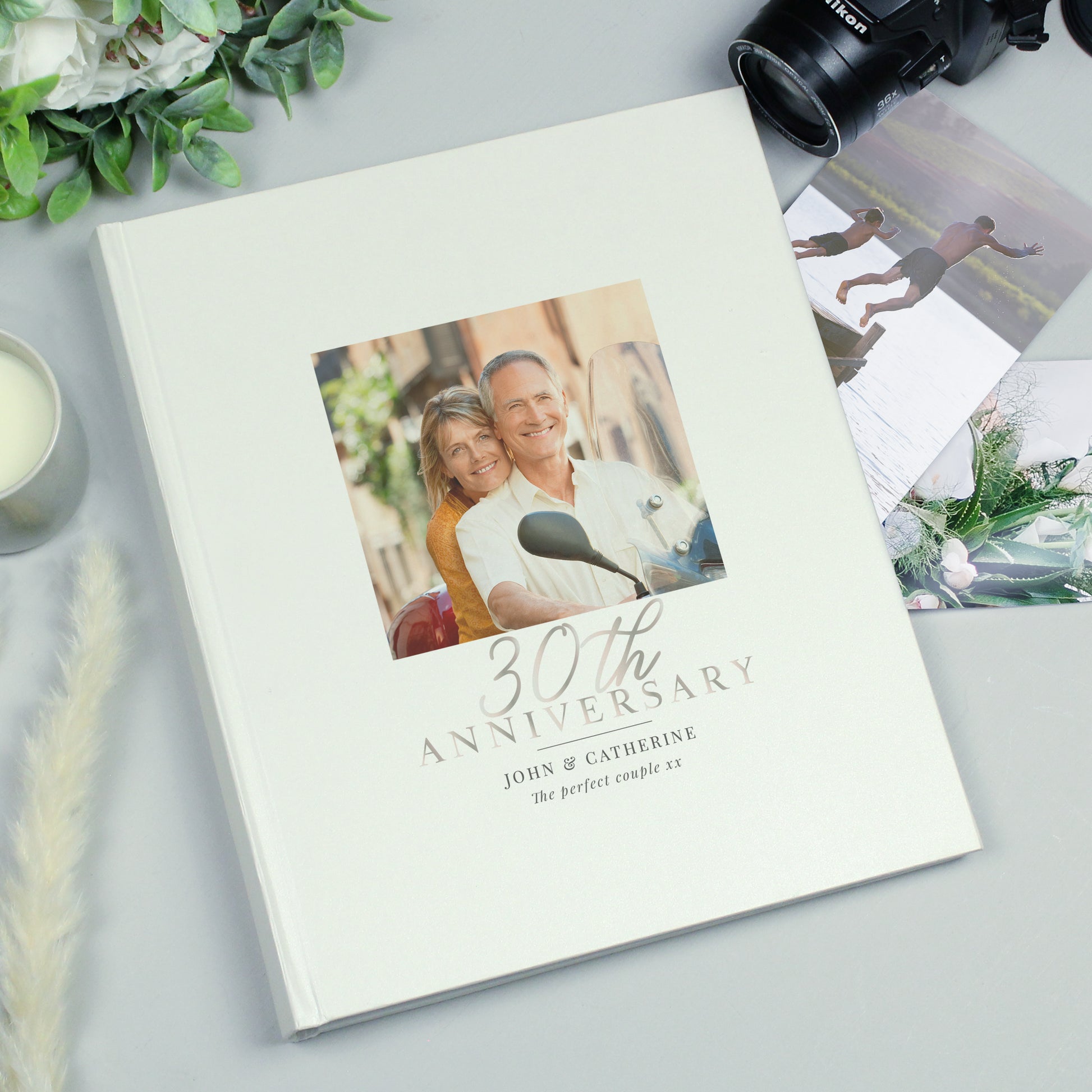 Personalised Photo Upload 30th Anniversary Traditional Photo Album from Heartfelt Gifts