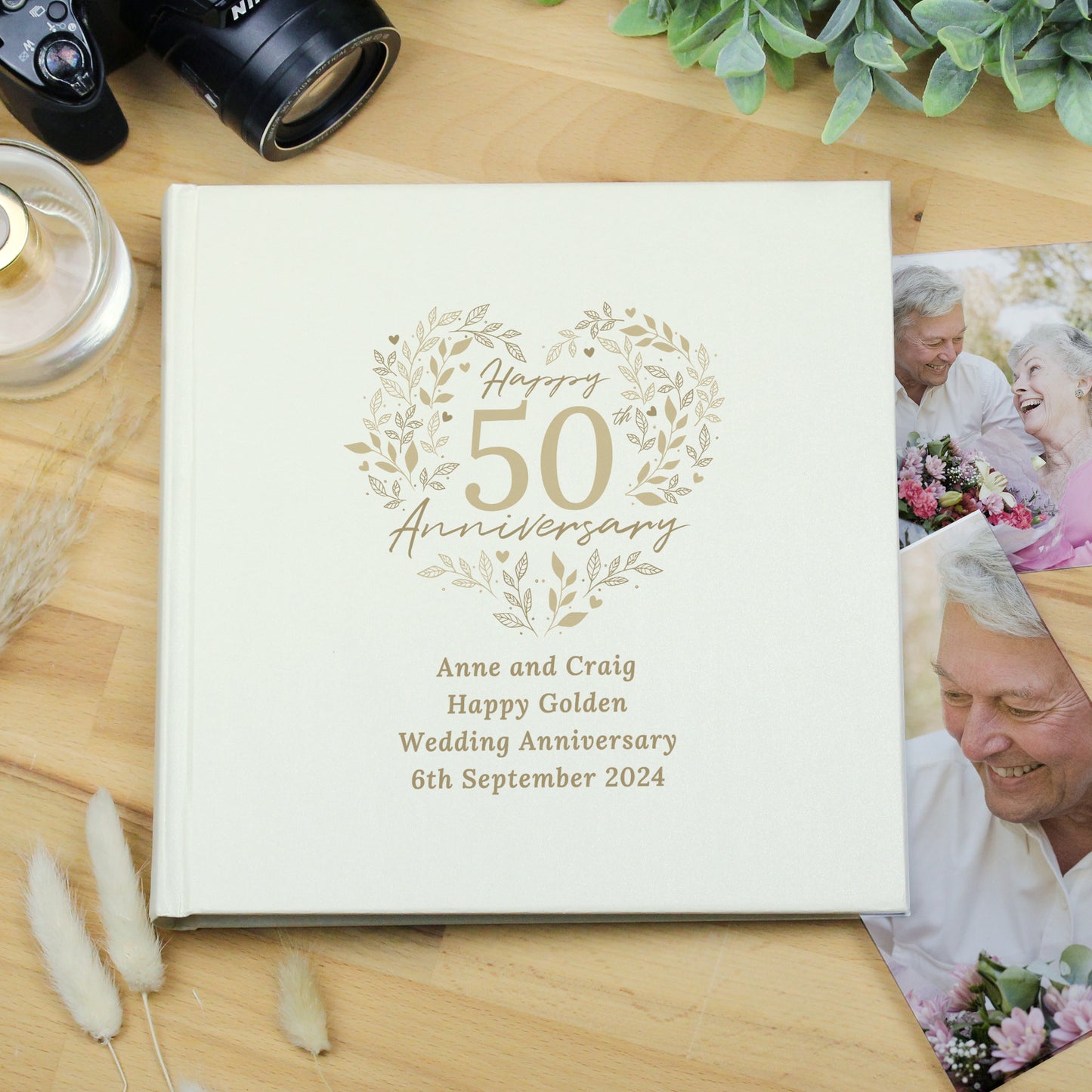 Personalised 50th Golden Wedding Anniversary Photo Album - image 4