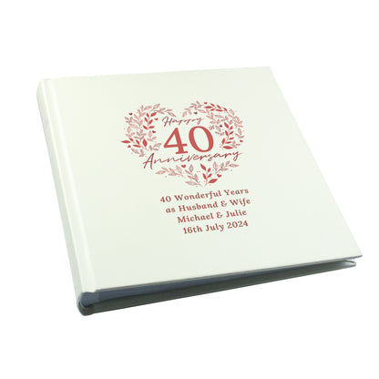 Personalised 40th Ruby Wedding Anniversary Photo Album - image 5