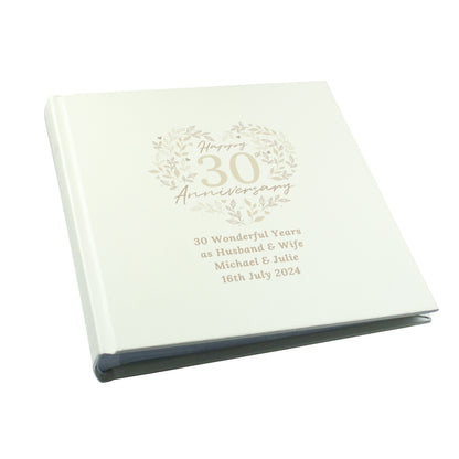 Personalised 30th Pearl Wedding Anniversary Photo Album - image 5
