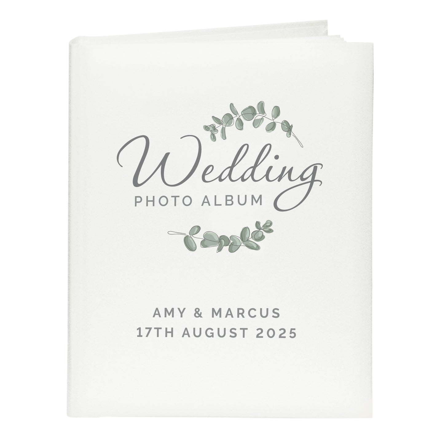 Personalised Botanical Traditional Wedding Photo Album - image 5