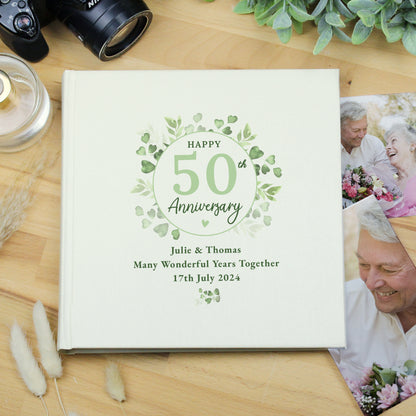 Personalised Botanical Anniversary Photo Album - image 2