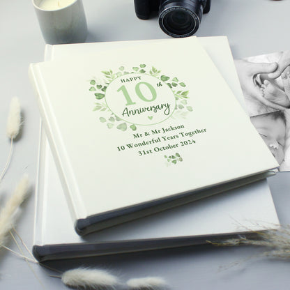 Personalised Botanical Anniversary Photo Album - image 4