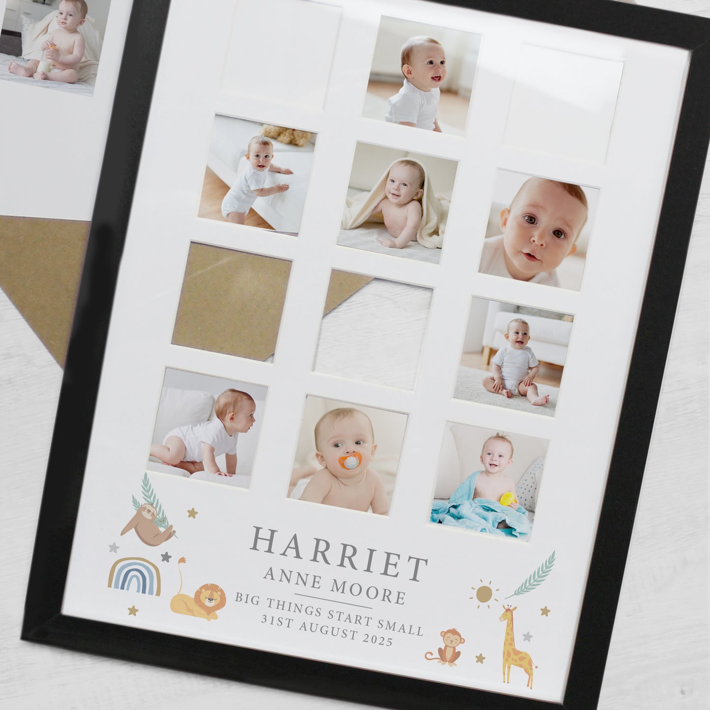 Personalised Animals Black Multi Photo Frame - image 4