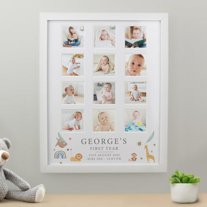 Personalised Animals White Multi Photo Frame from Heartfelt Gifts
