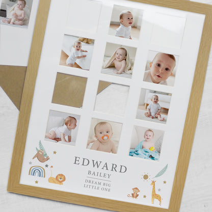 Personalised Animals Oak Multi Photo Frame - image 4