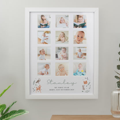 Personalised Woodland Animal White Multi Photo Frame - image 3