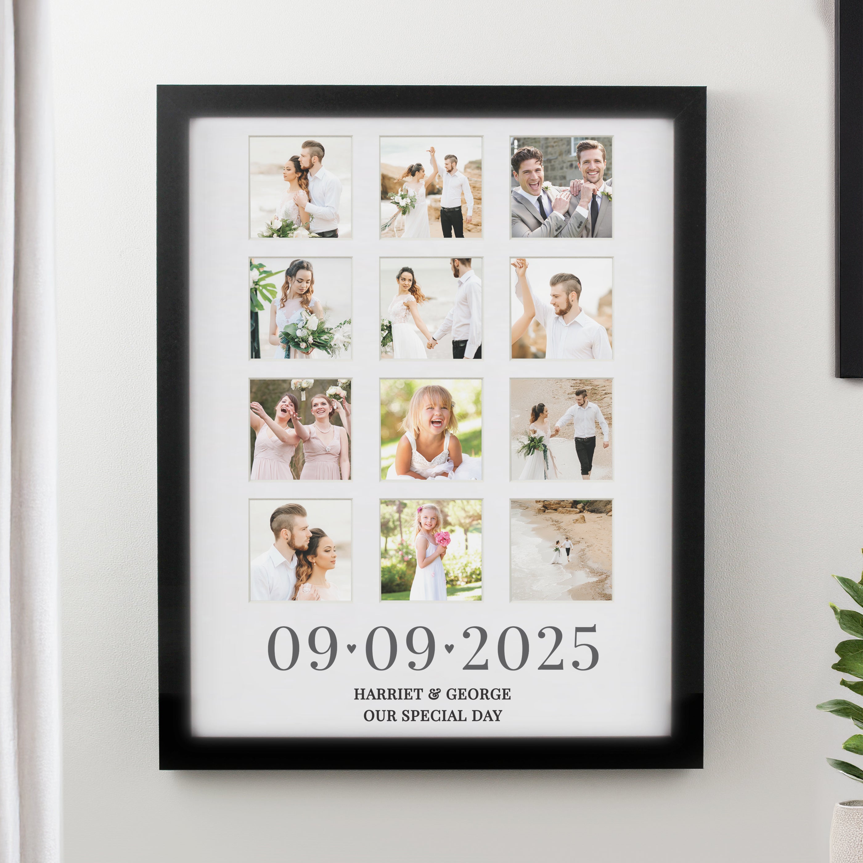 Personalised Special Date Black Multi Photo Frame from Heartfelt Gifts