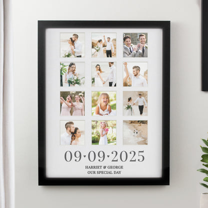 Personalised Special Date Black Multi Photo Frame from Heartfelt Gifts