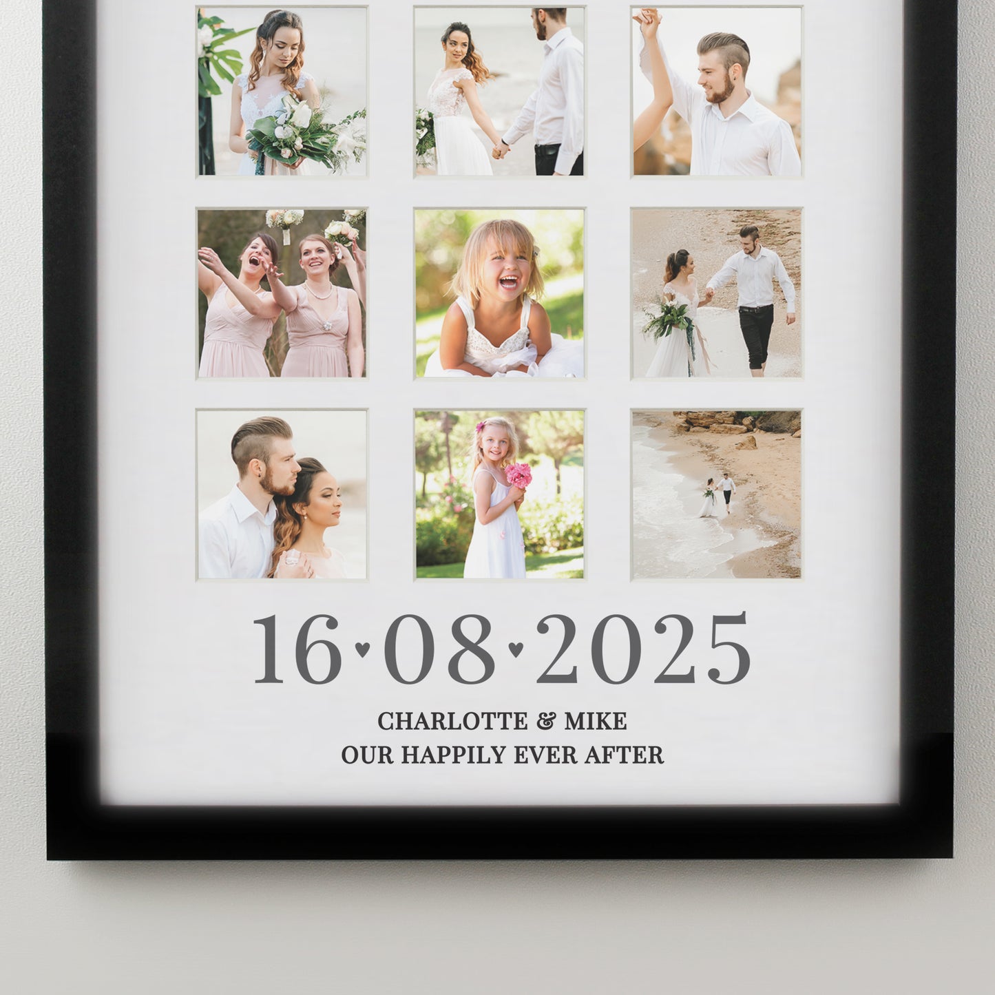Personalised Special Date Black Multi Photo Frame - image 3