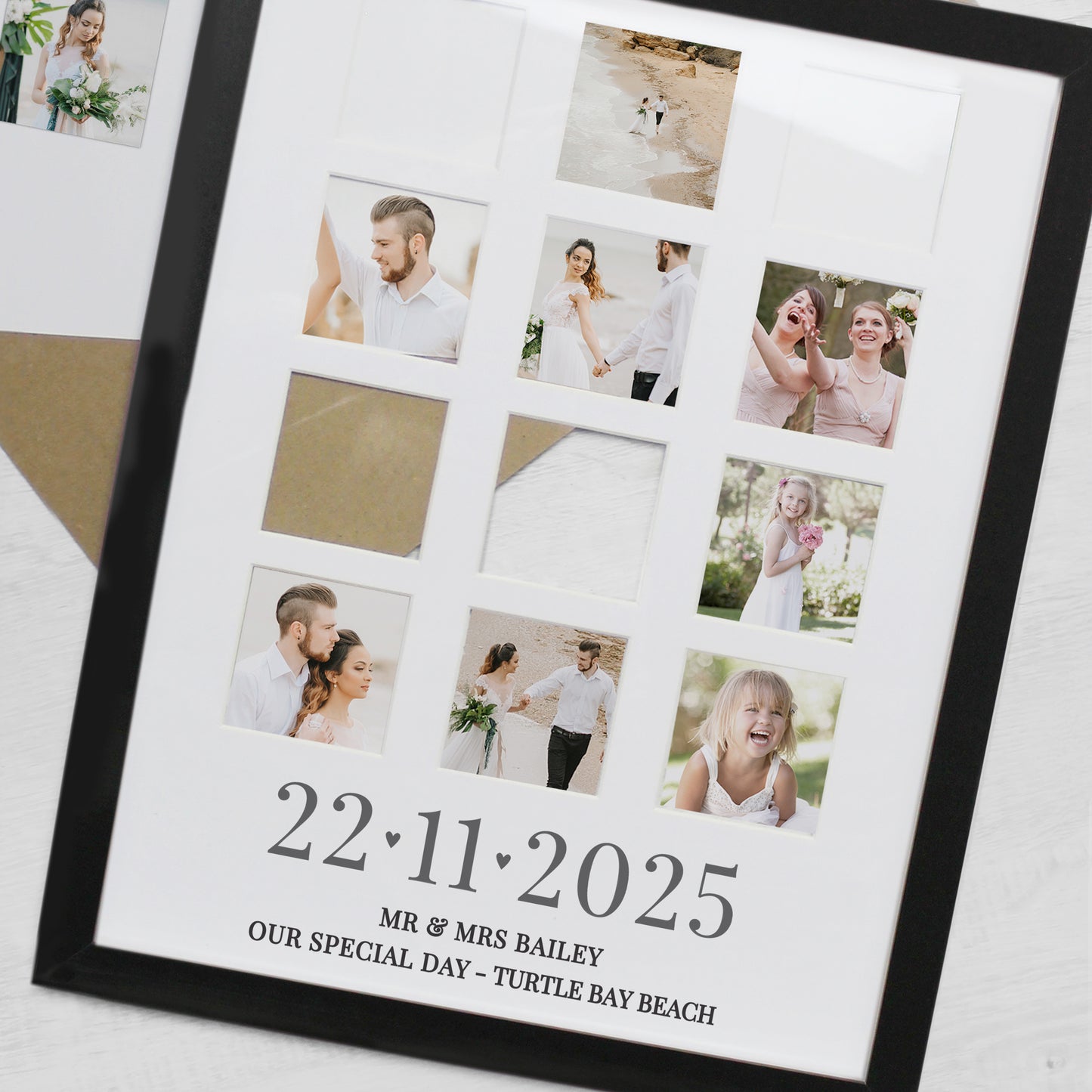 Personalised Special Date Black Multi Photo Frame - image 4