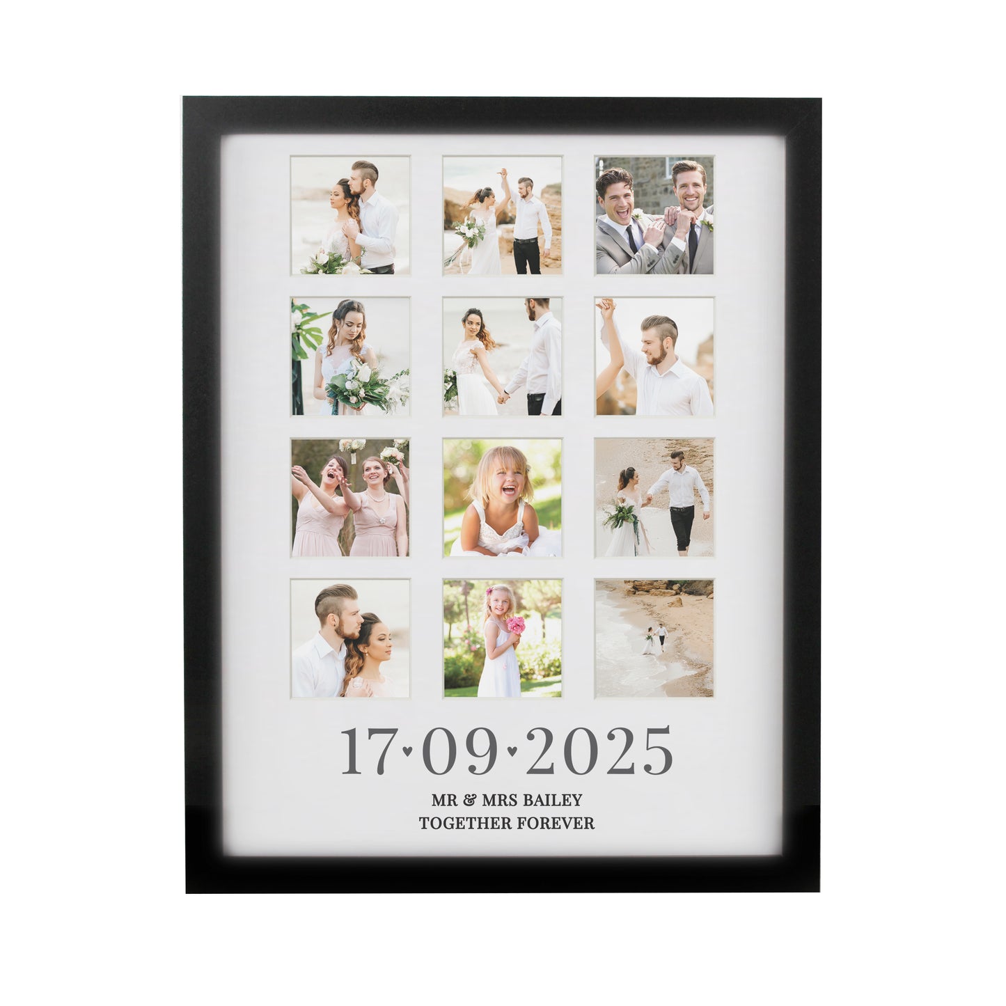 Personalised Special Date Black Multi Photo Frame - image 5