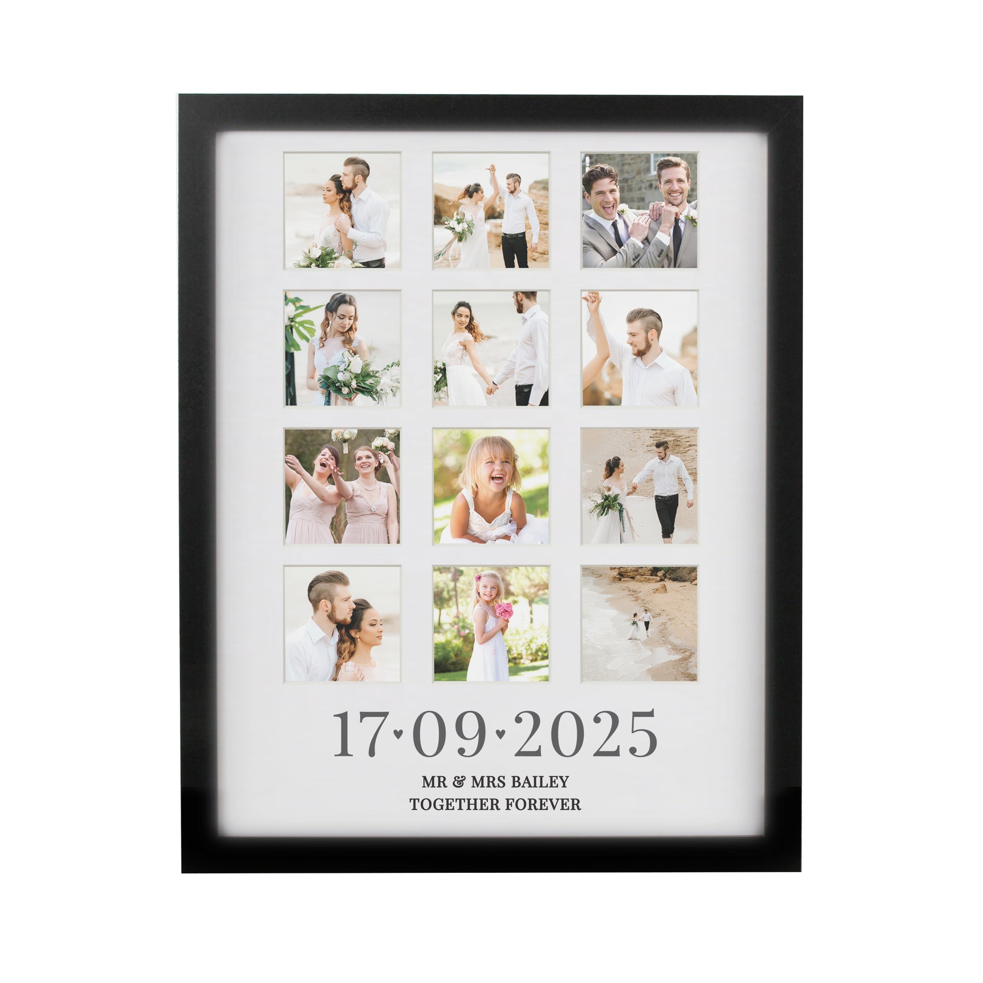 Personalised Special Date Black Multi Photo Frame - image 5