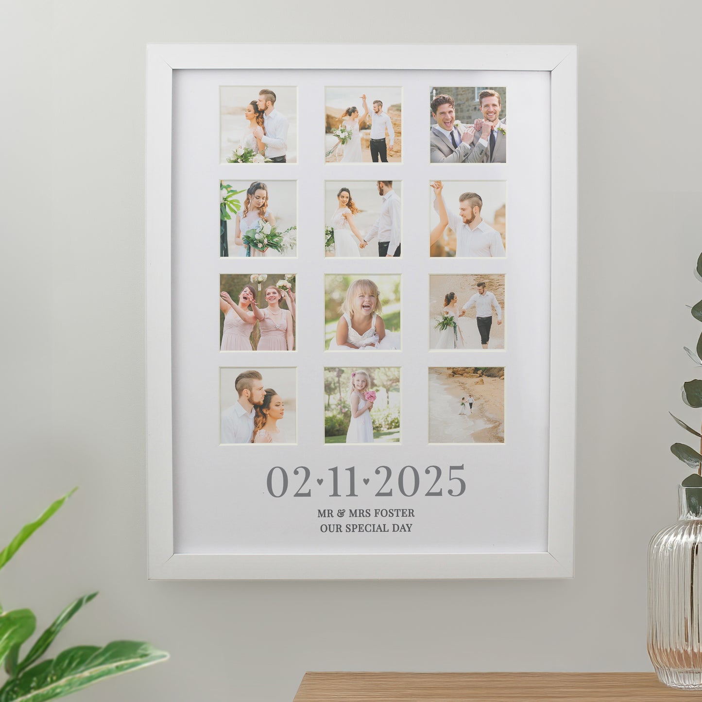 Personalised Special Date White Multi Photo Frame from Heartfelt Gifts