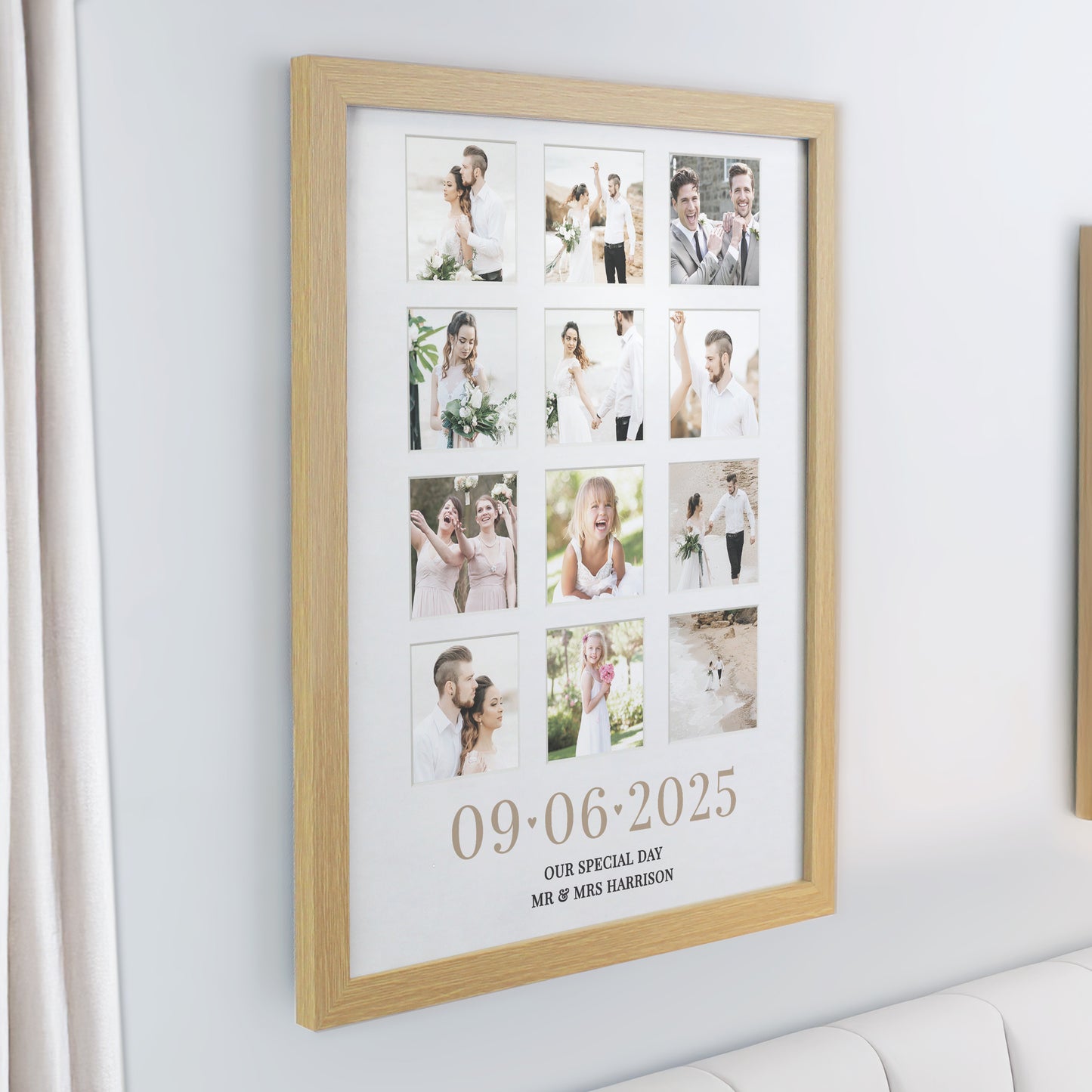 Personalised Special Date Oak Multi Photo Frame - image 2
