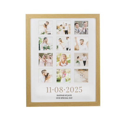 Personalised Special Date Oak Multi Photo Frame - image 5