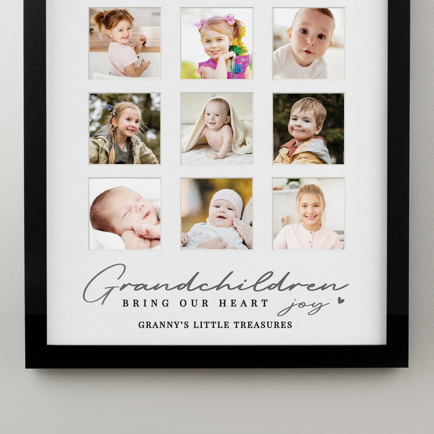 Personalised Grandchildren Black Multi Photo Frame - image 6