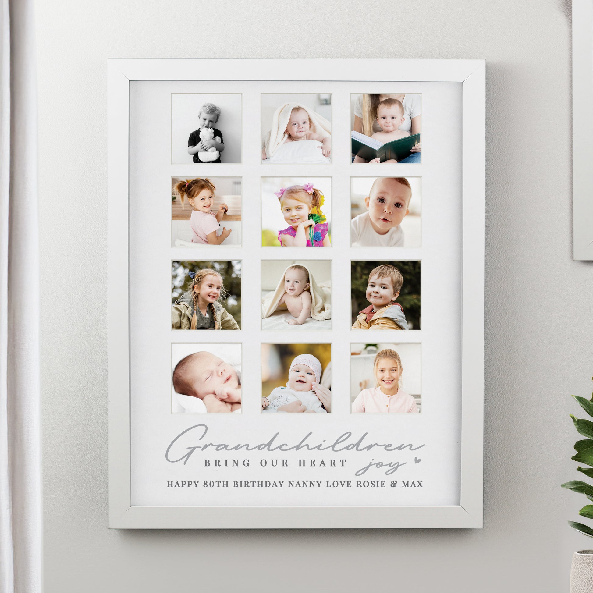 Personalised Grandchildren White Multi Photo Frame from Heartfelt Gifts